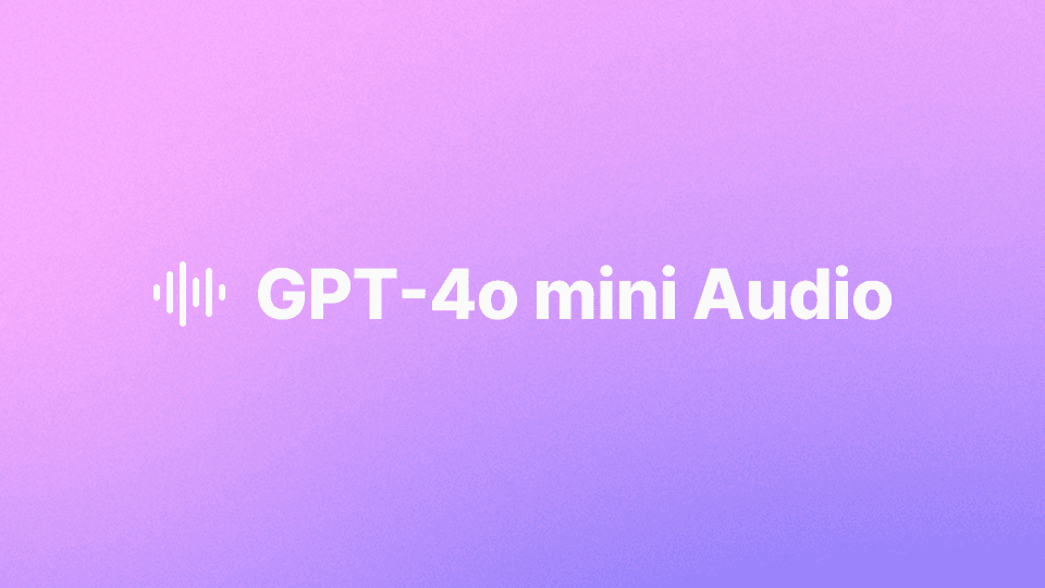 GPT-4o mini Audio