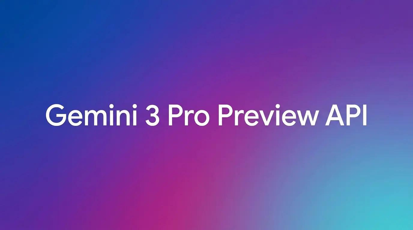 API de versión preliminar de Gemini 3 Pro