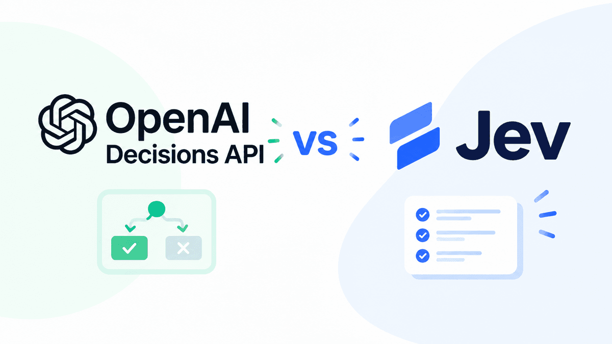 OpenAI Decisions API vs Jev: Preise, Geschwindigkeit & Nutzung - CometAPI