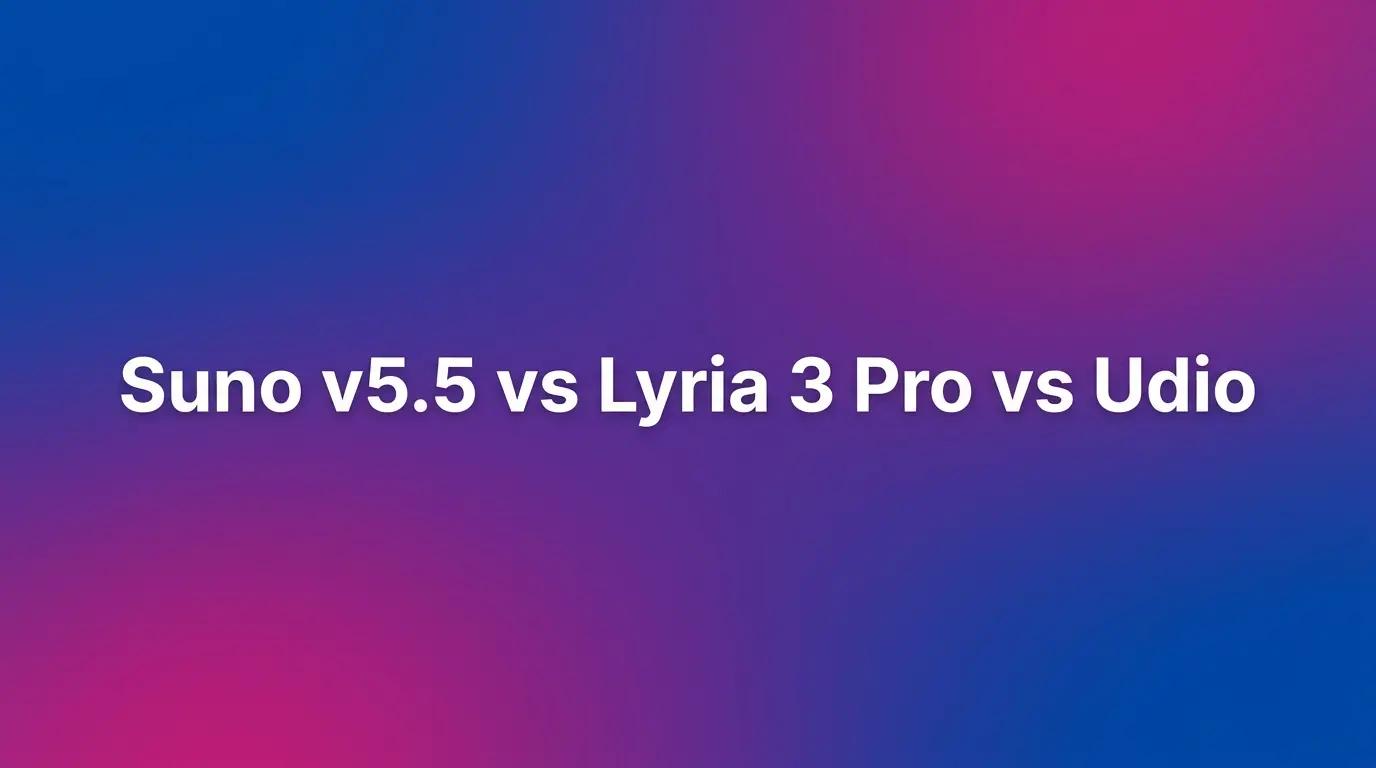 Suno v5.5 vs Lyria 3 Pro vs Udio pada 2026: Generator Musik AI mana yang terbaik?