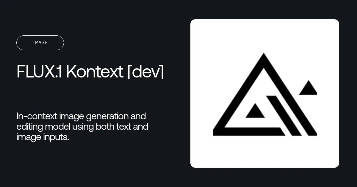 بلیک فاریسٹ لیبز نے FLUX.1 Context کا آغاز کیا۔