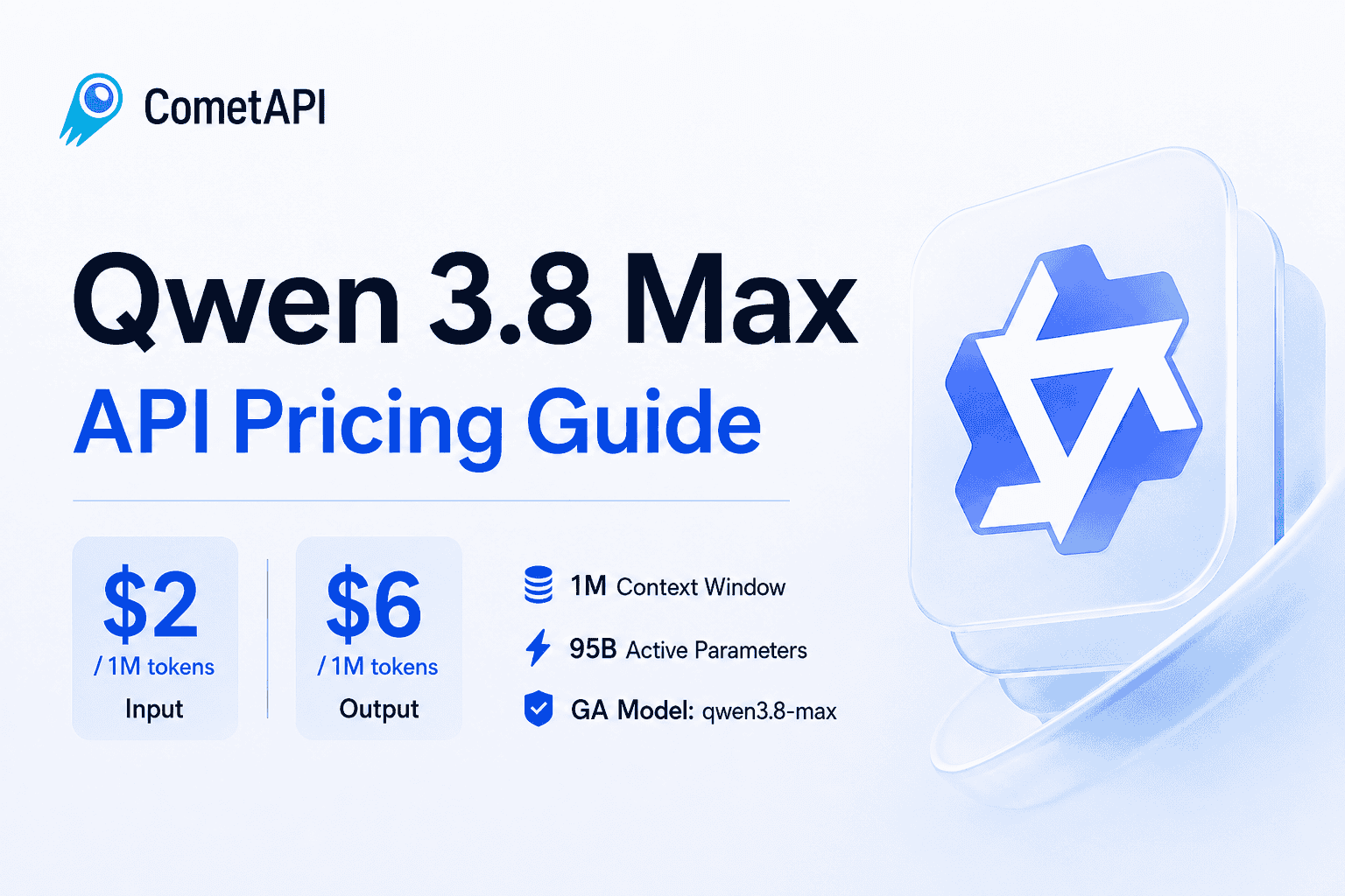 Qwen 3.8 Max API 요금: $2 입력, $6 출력, 1M 컨텍스트