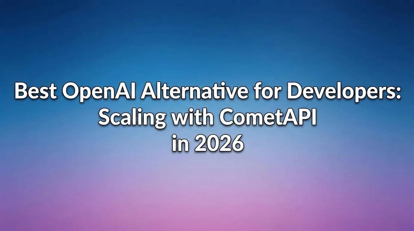Geliştiriciler için en iyi OpenAI alternatifi: 2026'da CometAPI ile ölçekleme