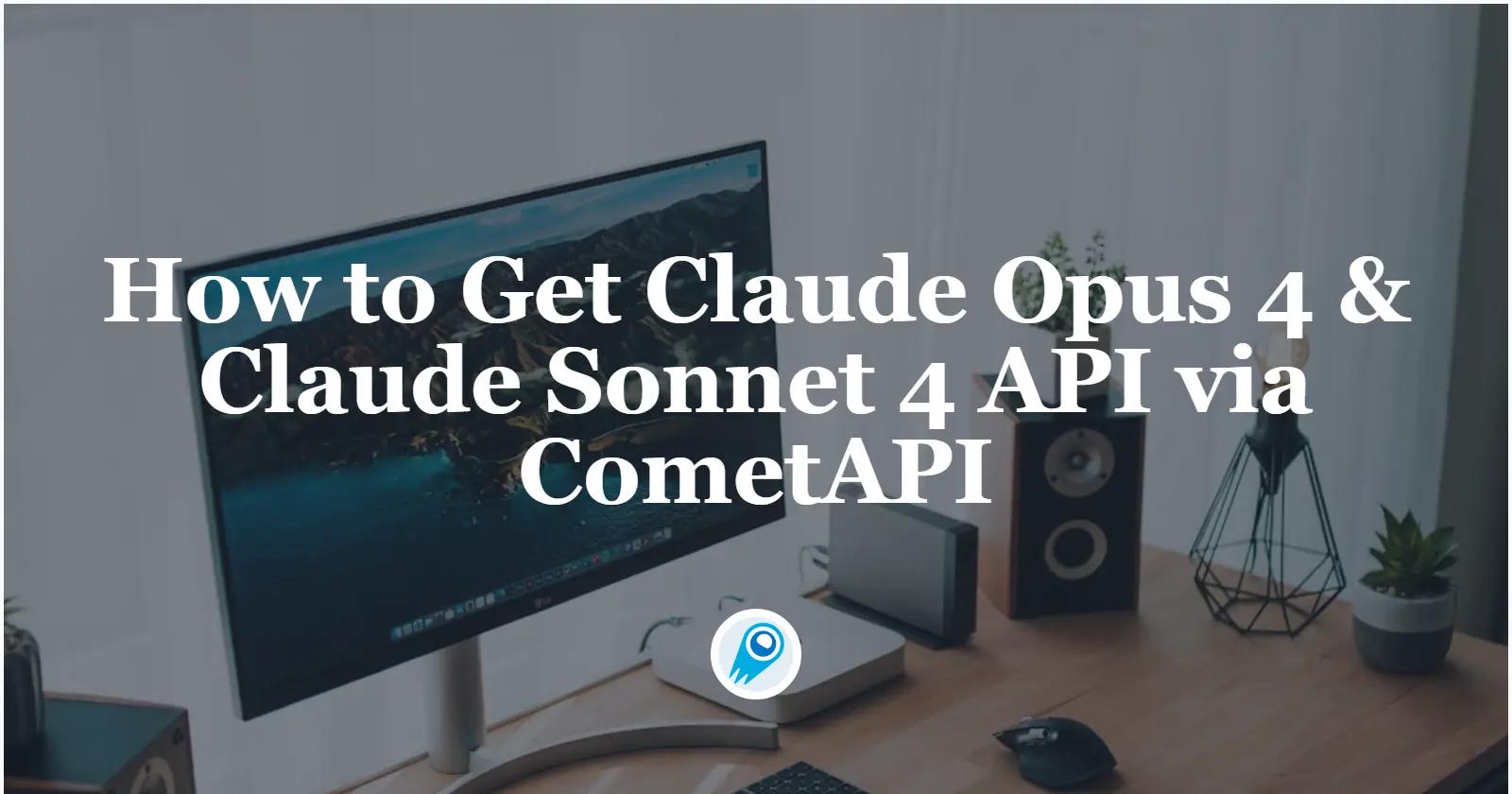 Cara Mendapatkan API Claude Opus 4 & Claude Sonnet 4 melalui CometAPI