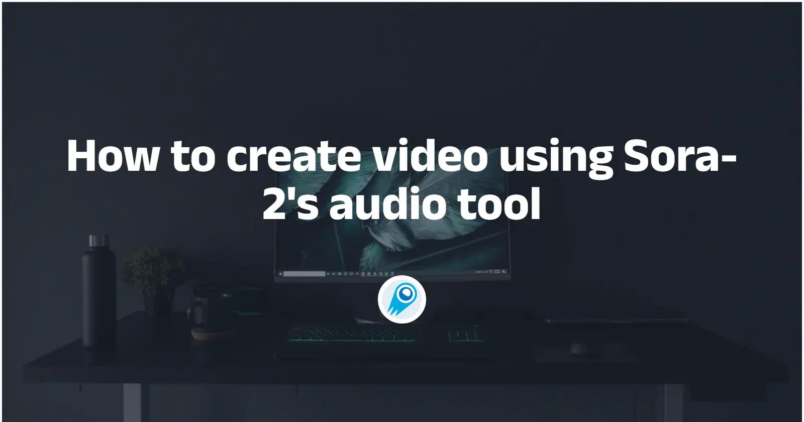 Comment créer une vidéo à l'aide de l'outil audio de Sora-2