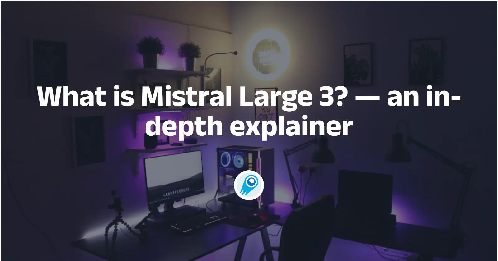 What is Mistral Large 3? an in-depth explainer