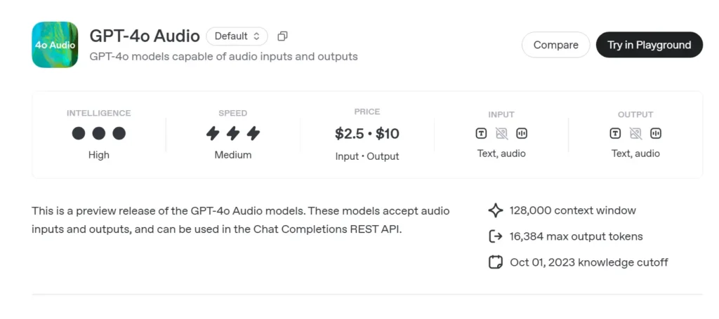 GPT-4o Audio